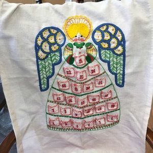 Handmade embroidery advent calendar 22x29